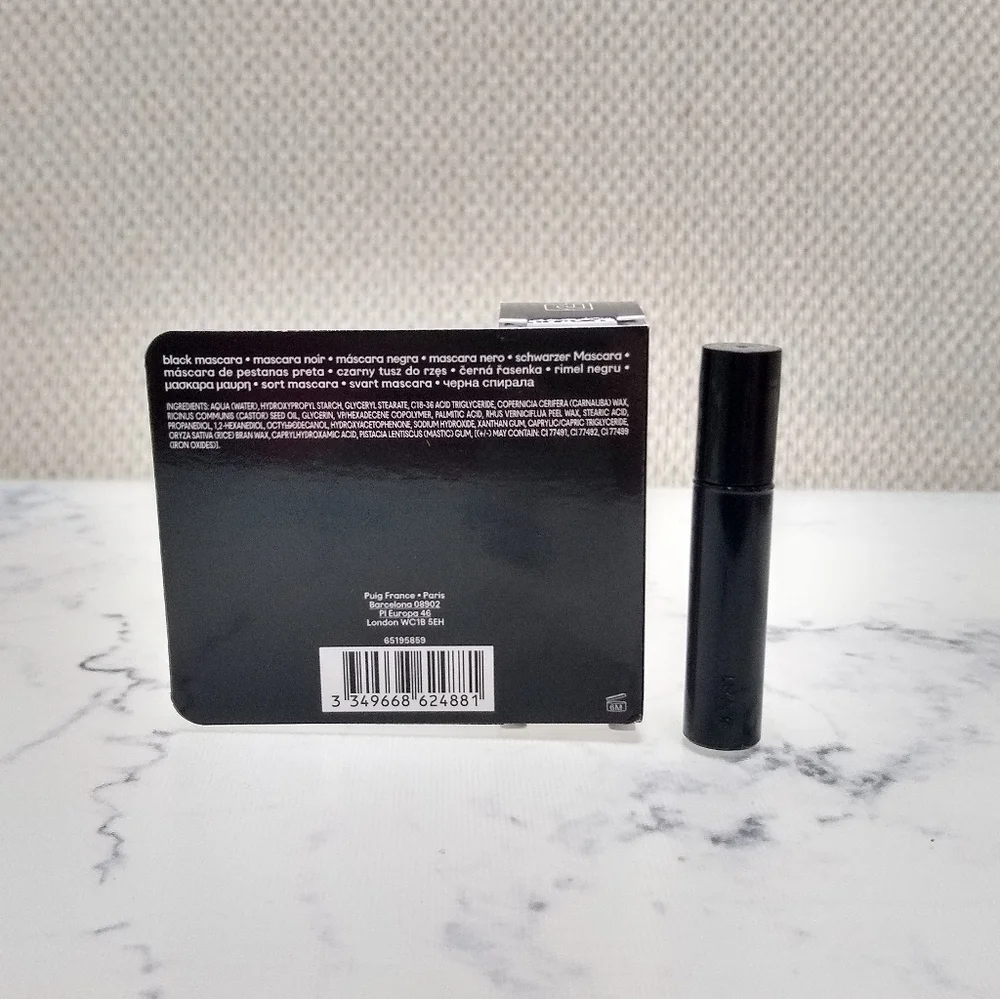 RABANNE Eyephoria Famous Mascara DEEP BLACK Mini Travel Sz .05oz/1.5ml
